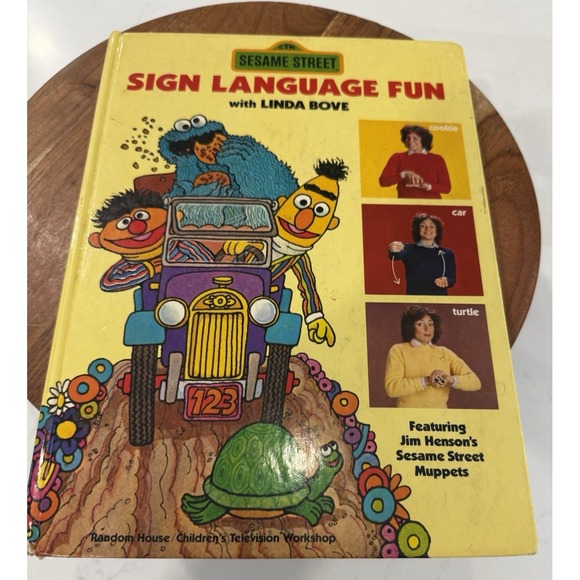 Other - Sesame Street Sign Language How to Book Fun Hardcover Sesame Street Vintage 1980